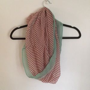Striped infinity scarf